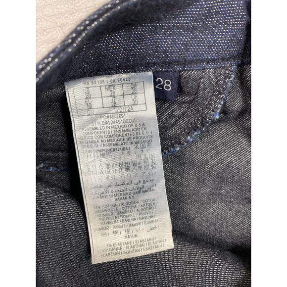 Guess Jeans Brittney Legging Womens 28 Blue Sparkly Stretch Skinny Leg Glitter - Picture 11 of 13